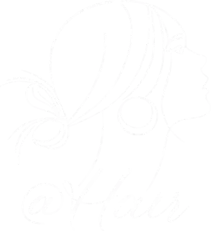 @hair logo transparent white 300